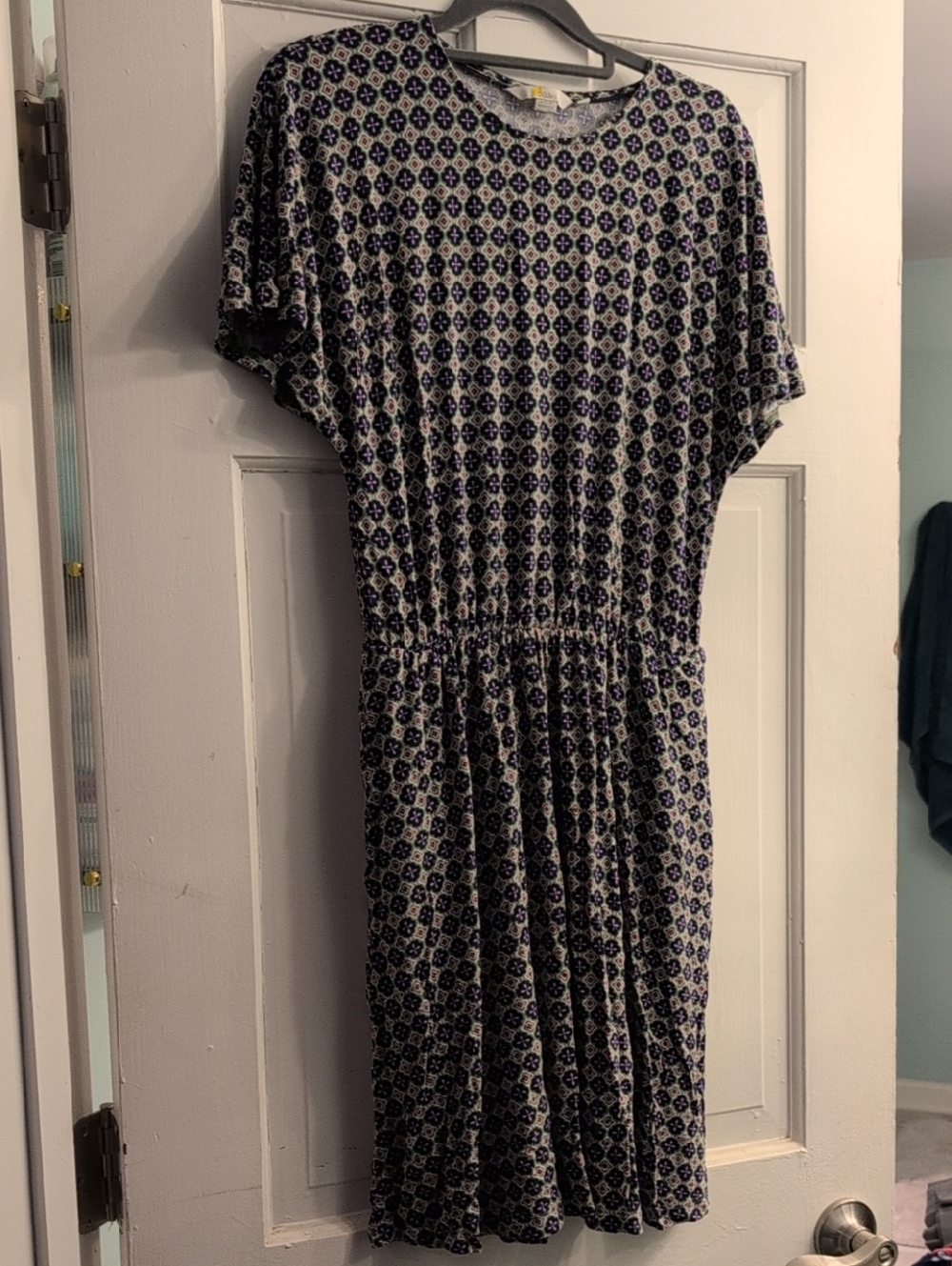 Boden Moroccan Tile Pattern Midi Dress